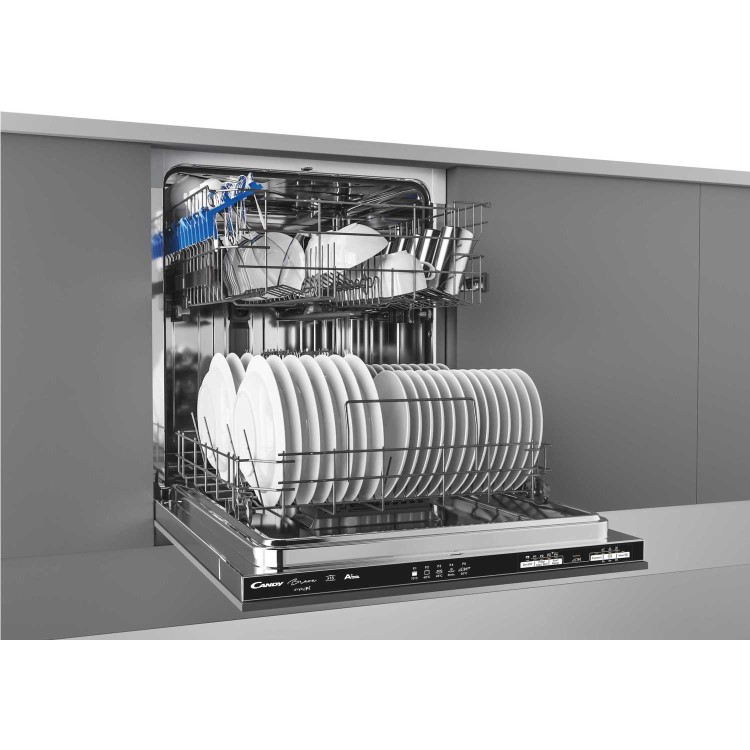 GRADE A3 - Candy Hoover CRIN1L380PB 13 Place Fully Integrated Dishwasher