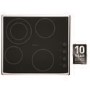 Hotpoint CRM641DX 60cm Ceramic Hob with Stainless Steel Frame in Black