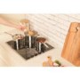 GRADE A1 - As new but box opened - Hotpoint CRM641DX 60cm Ceramic Hob with Stainless Steel Frame in Black