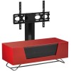 Alphason CRO2-1000BKT-RE Chromium 2 TV Cabinet with Bracket for up to 50&quot; TVs - Red