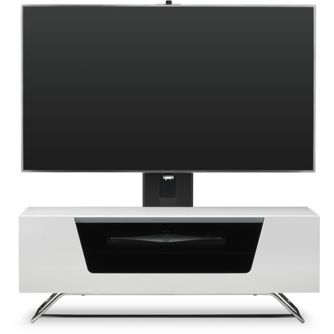 Alphason CRO2-1000BKT-WH Chromium 2 TV Cabinet with Bracket for up to 50" TVs - White 