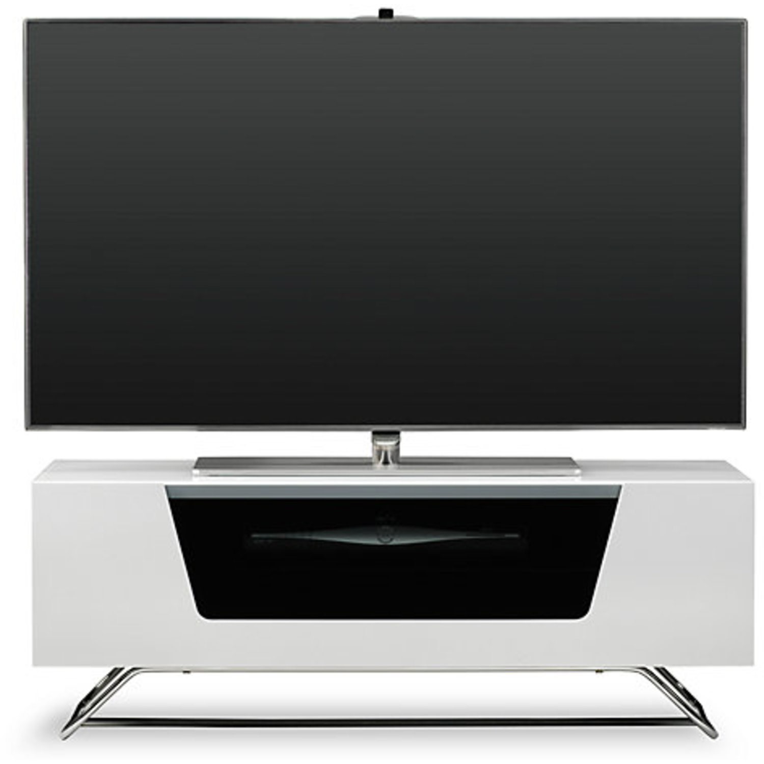 Alphason CRO2-1000CB-WHT Chromium 2 TV Cabinet for up to 50 TVs - White