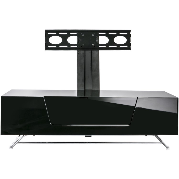Alphason CRO2-1200BKT-BK Chromium 2 TV Cabinet with Bracket for up to 50" TVs - Black