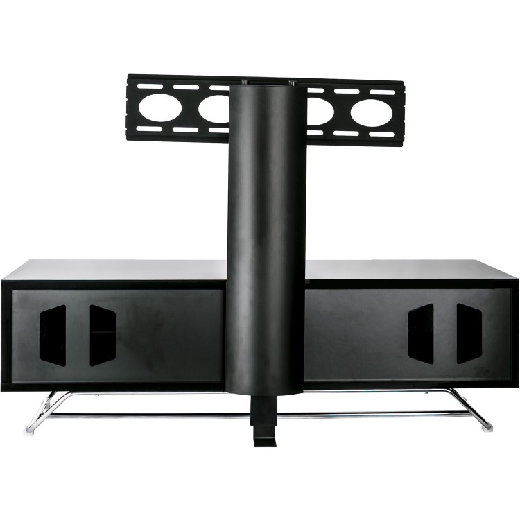 Alphason CRO2-1200BKT-BK Chromium 2 TV Cabinet with Bracket for up to 50" TVs - Black