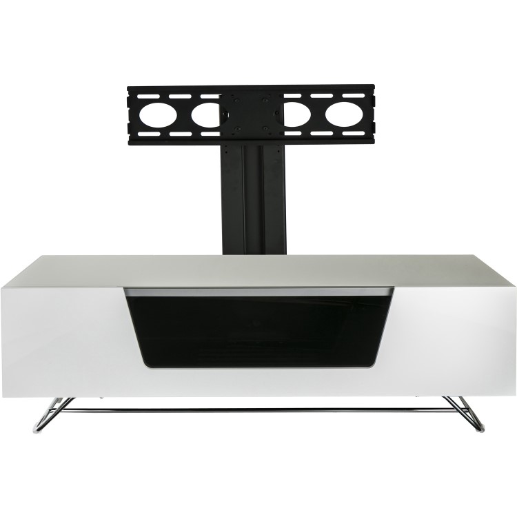 Alphason CRO2-1200BKT-WH Chromium 2 TV Cabinet with Bracket for up to 50" TVs - White 
