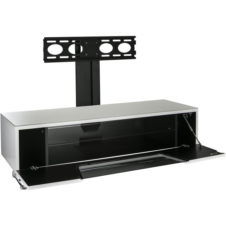 Alphason CRO2-1200BKT-WH Chromium 2 TV Cabinet with Bracket for up to 50" TVs - White 