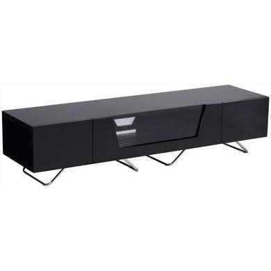 Alphason CRO2-1600CB-BLK Chromium 2 TV Cabinet for up to 70 TVs - Black