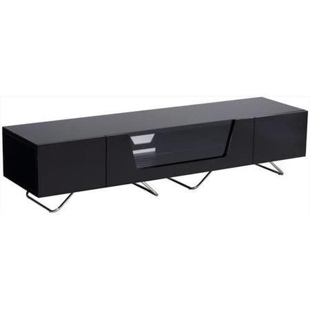 Alphason CRO2-1600CB-BLK Chromium 2 TV Cabinet for up to 70" TVs - Black