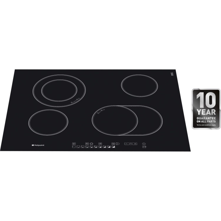 GRADE A1 - As new but box opened - Hotpoint CRO742DOB 70cm Ceramic Hob