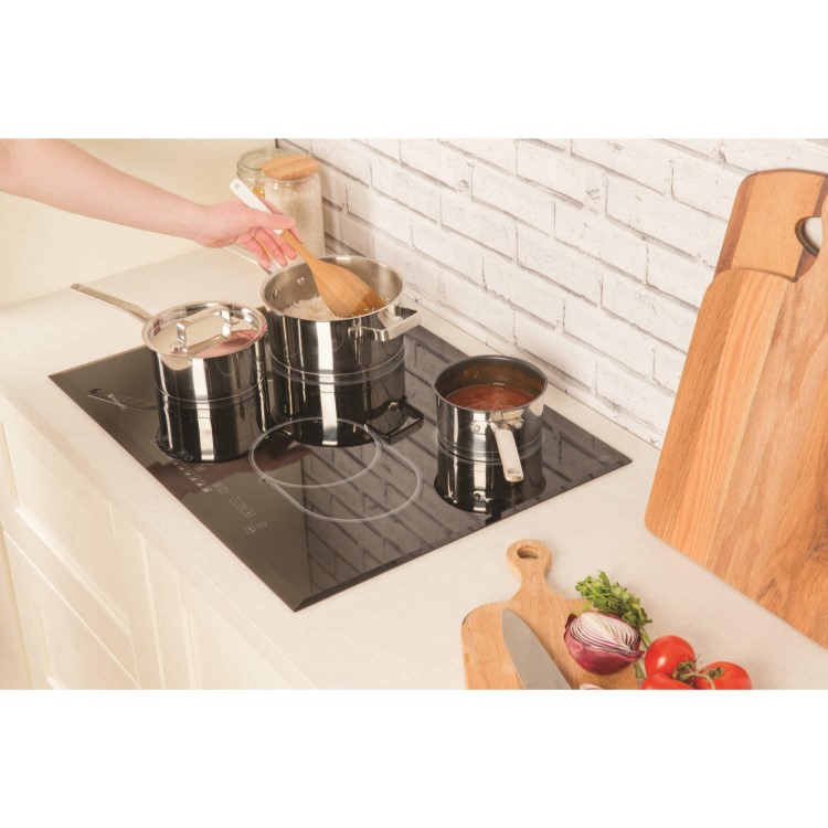 GRADE A1 - As new but box opened - Hotpoint CRO742DOB 70cm Ceramic Hob