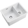 Rangemaster Rustiqe 1.5 Bowl Undermount White Ceramic Kitchen Sink