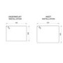 Rangemaster Rustique 1.5 Bowl Inset / Undermount White Ceramic Kitchen Sink