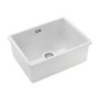 Rangemaster Rustique Single Bowl Inset / Undermount White Ceramic Kitchen Sink