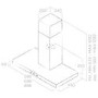 GRADE A3 - Elica CRUISE-60 Cruise 60cm Box Design Chimney Cooker Hood - Stainless Steel