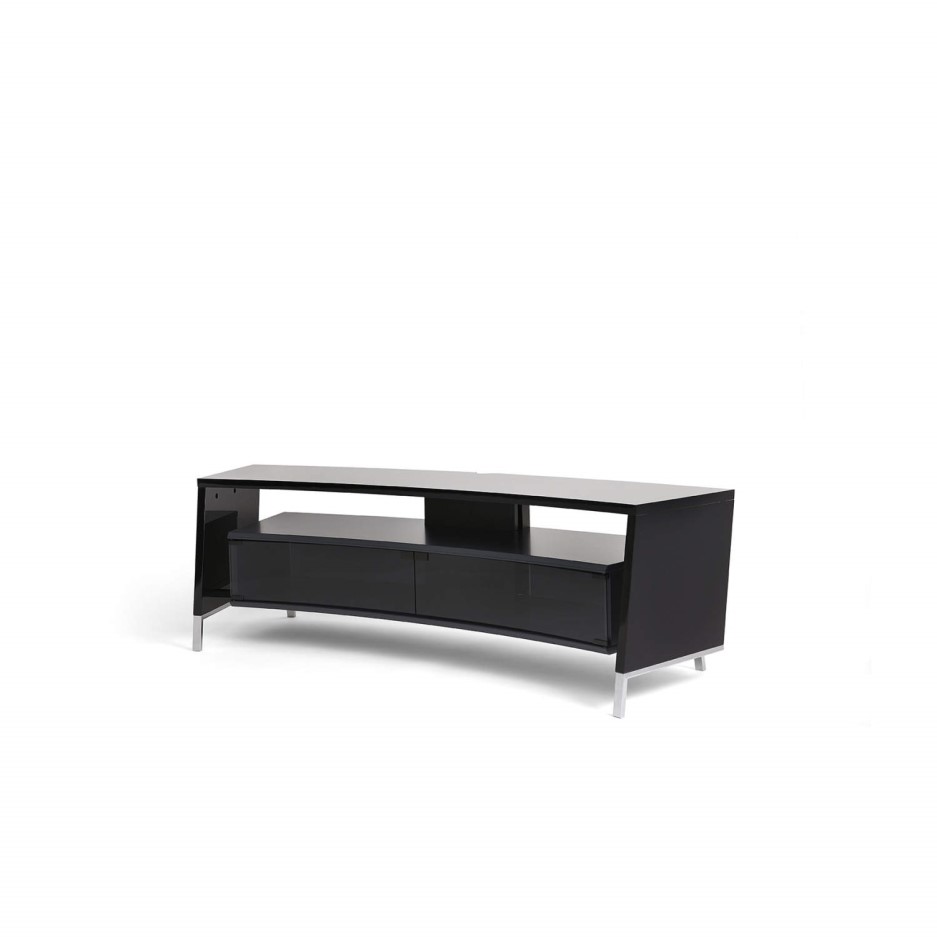 Off The Wall Curved 1500 Black TV Cabinet - Up to 65 Inch ...