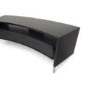 Off The Wall Curved 1500 Black TV Cabinet - Up to 65 Inch