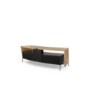 Off The Wall Curved 1500 Oak TV Cabinet - Up to 65 Inch