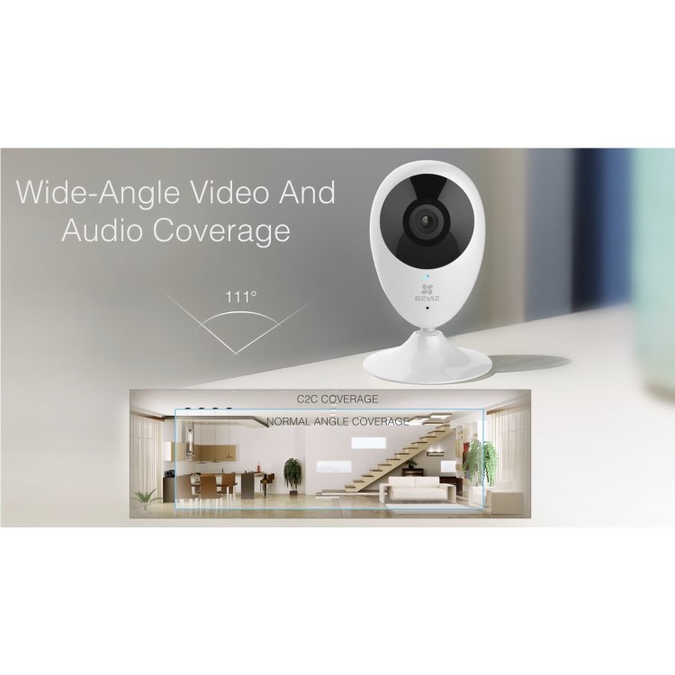 EZVIZ Mini O Plus 1080p HD Indoor Smart Wi-Fi Camera - Works with Amazon Alexa & Google Assistant IFTTT