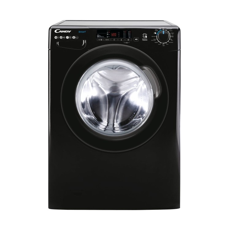 Refurbished Candy Smart CS1410TWBBE/1-80 Freestanding 10KG 1400 Spin Washing Machine Black