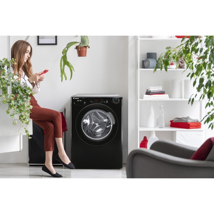 Candy CS148TBBE-80 8kg 1400rpm Freestanding Washing Machine - Black