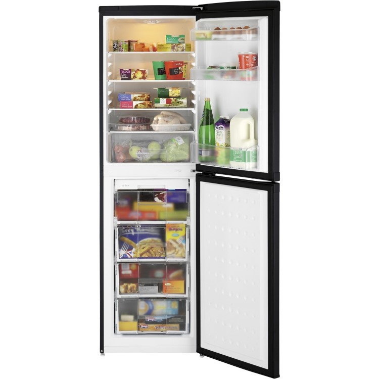 GRADE A2 - Beko CS5824B 50-50 Freestanding Fridge Freezer - Black