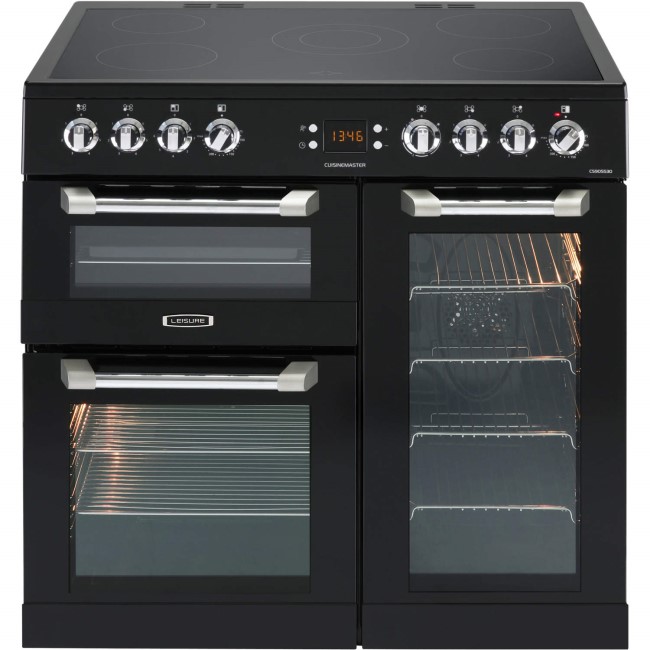 LEISURE CS90C530K Cuisinemaster Black 90cm Electric Range Cooker With Ceramic Hob