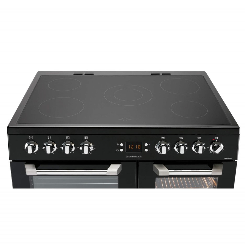 LEISURE CS90C530K Cuisinemaster Black 90cm Electric Range Cooker With