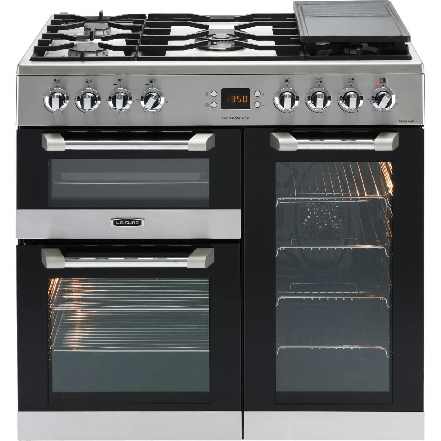 Leisure Cuisinemaster 90cm Dual Fuel Range Cooker - Stainless Steel