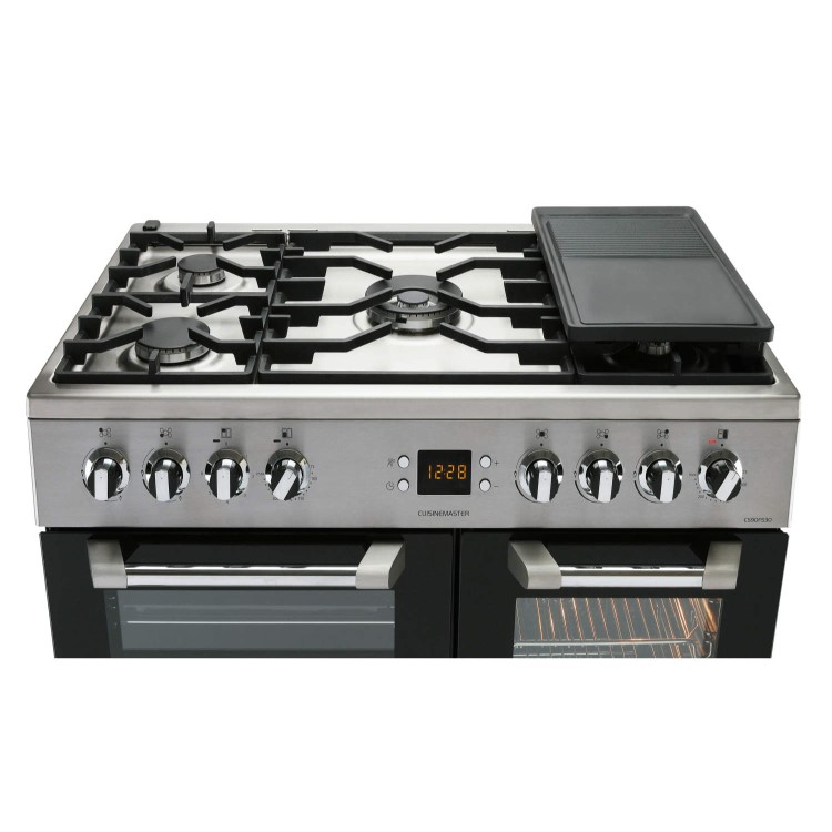 Refurbished Leisure Cuisinemaster CS90F530X 90cm Dual Fuel Range Cooker Stainless Steel