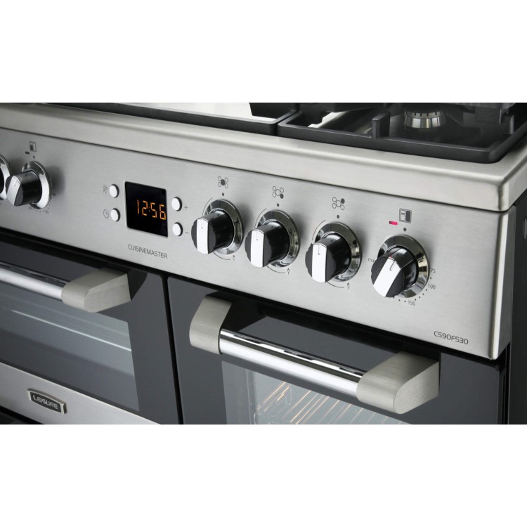 Refurbished Leisure Cuisinemaster CS90F530X 90cm Dual Fuel Range Cooker Stainless Steel