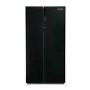 GRADE A2 - Montpellier CSBYS500BK 2 Door American Style Fridge Freezer - Black