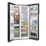 GRADE A2 - Montpellier CSBYS500BK 2 Door American Style Fridge Freezer - Black