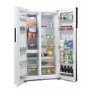 GRADE A3 - Montpellier M510BW Side-by-side American Fridge Freezer - White