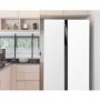 GRADE A3 - Montpellier M510BW Side-by-side American Fridge Freezer - White
