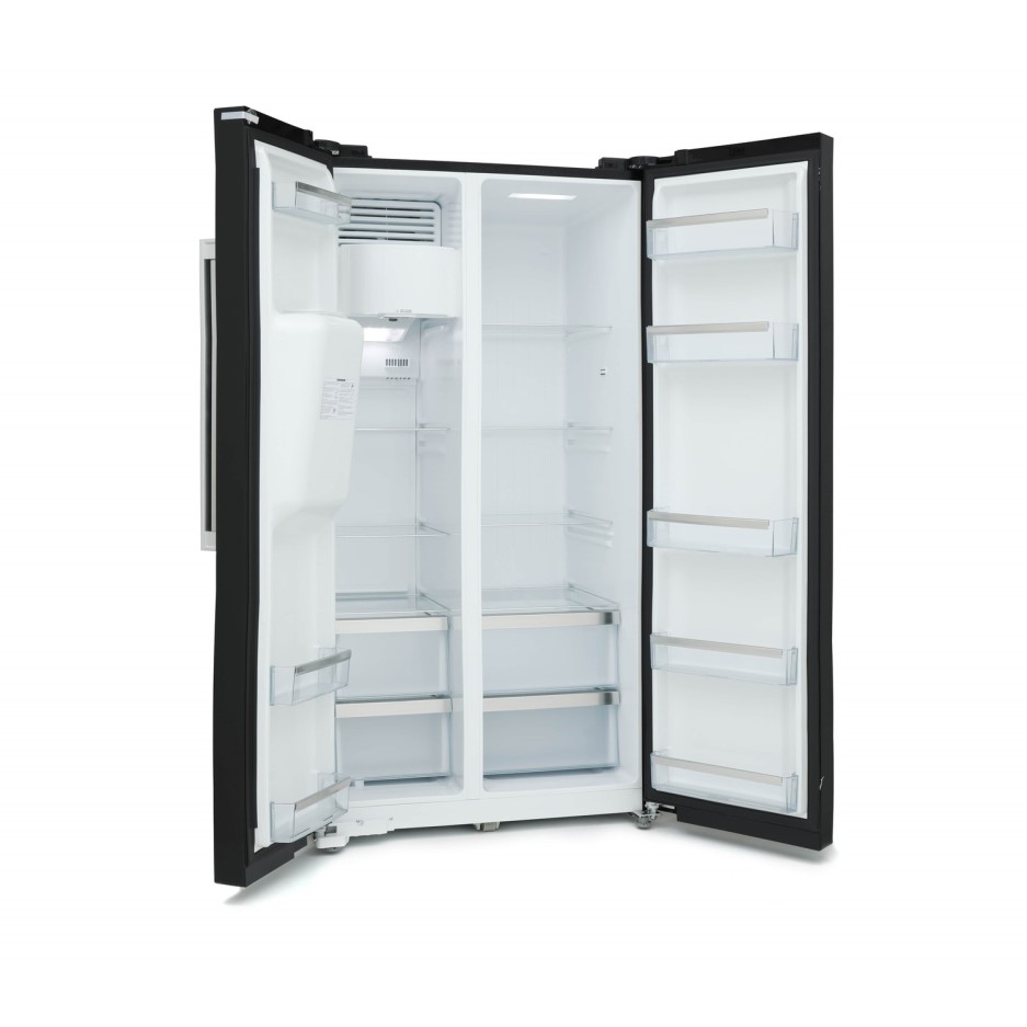 Montpellier M530PDIK 489 Litre American Style Fridge Freezer 2 Door Plumbed Ice & Water Montpellier M530PDIK 489 Litre American Style Fridge Freezer 2 Door Plumbed Ice & Water