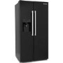 Montpellier 489 Litre American Style Fridge Freezer - Black