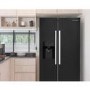 Montpellier 489 Litre American Style Fridge Freezer - Black