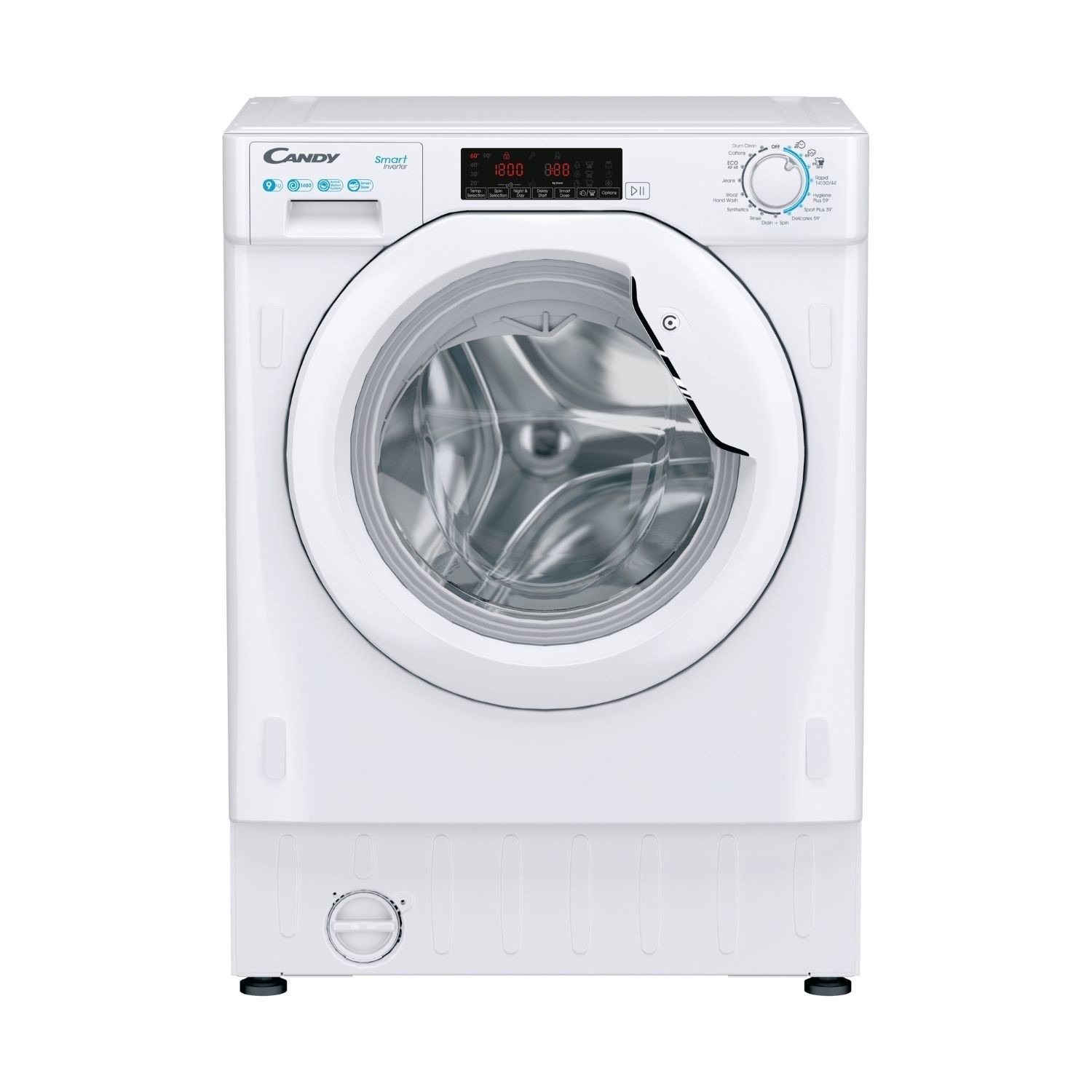 Photos - Integrated Washing Machine Candy CSD49TWM5/1-80 Smart 9kg 1400rpm  - White 31801137 