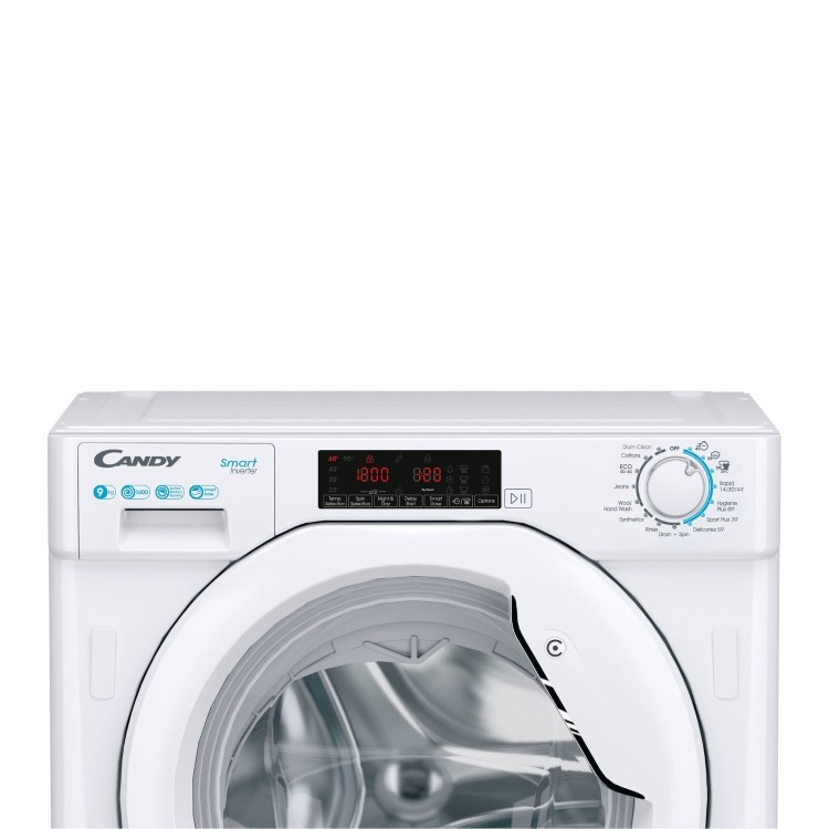 Refurbished Candy CSD49TWM5/1-80 Integrated 9KG 1400 Spin Smart Washing Machine