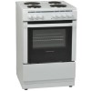 Nordmende CSE61WH Electric Single Cavity White Freestanding 60cm Cooker with Solid Plates