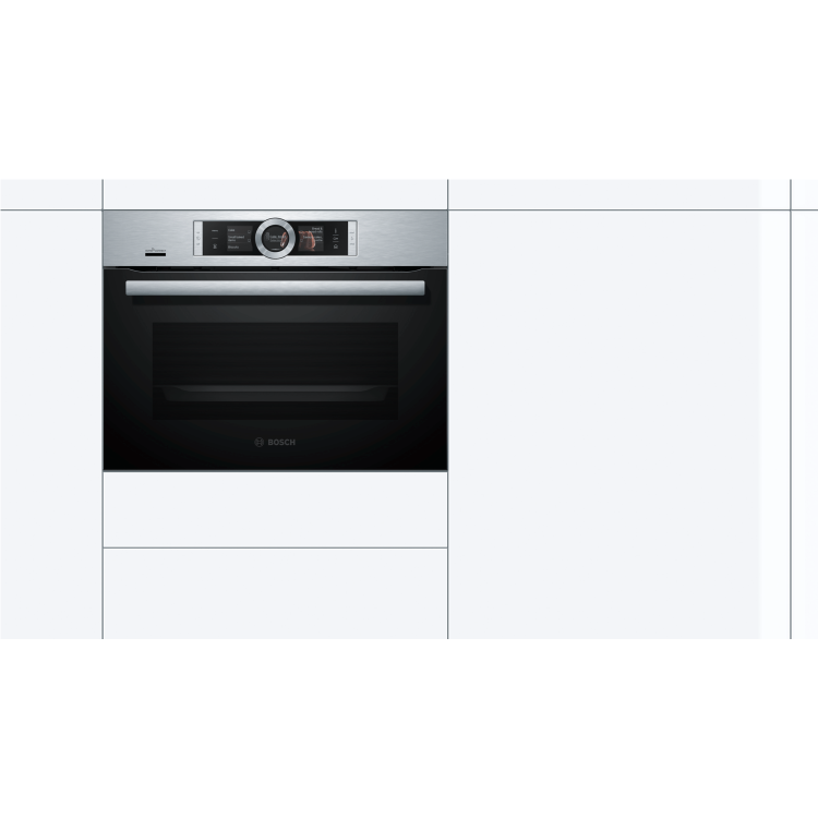 Bosch Series 8 Compact Oven with Steam Function - Stainless Steel