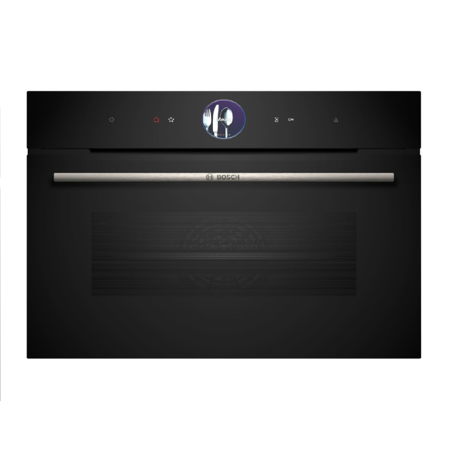 Bosch Series 8 Compact Height Built-In Steam Oven - Black