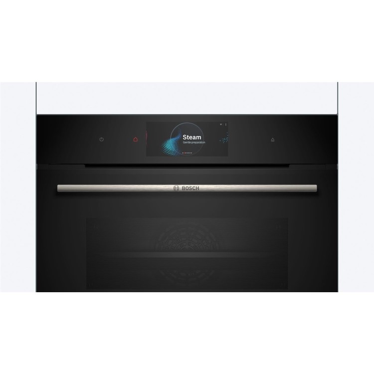 Bosch Series 8 Compact Height Built-In Steam Oven - Black