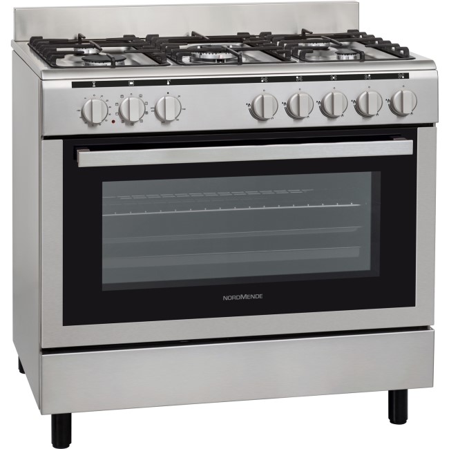 NordMende CSG92IX 90cm Single Oven Dual Fuel Range Cooker Stainless
