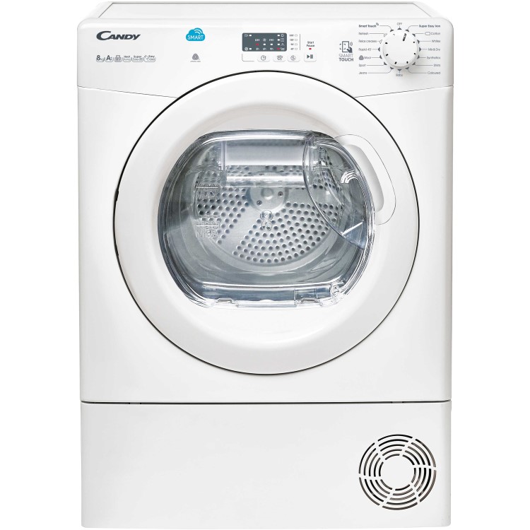 Candy CSH8A2LE-80/ 8kg Freestanding Heat Pump Tumble Dryer - White