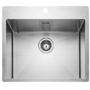 Single Bowl Inset Chrome Stainless Steel Kitchen Sink with Reversible Drainer  - Rangemaster Cosmo