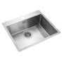 Rangemaster Cosmo Single Bowl Inset Chrome Stainless Steel Kitchen Sink