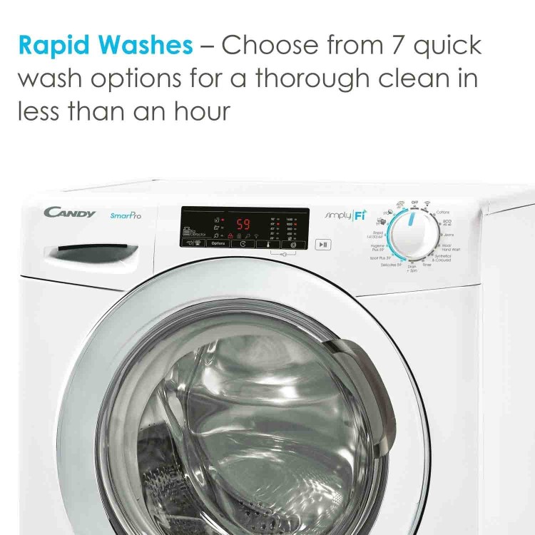 Candy Smart Pro 10kg 1400rpm Washing Machine - White
