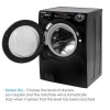 Refurbished Candy CSOW2853TWCBE-80 Smart Freestanding 8/5KG 1200 Spin Washer Dryer Black