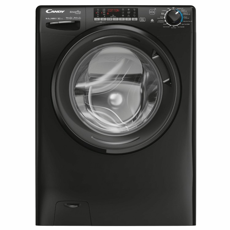 Candy Smart Pro 8kg Wash 5kg Dry 1400rpm Washer Dryer - Black